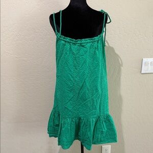 Poupette St. Barth Green Mini Dress